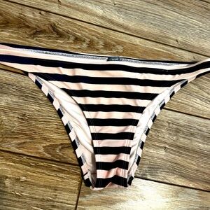 Aerie cheeky swim bottoms - navy and pink